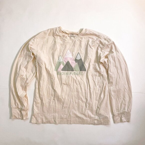 Athleta Girl "Reach New Heights" Long Sleeve Tee, Size 12 - Picture 2 of 5